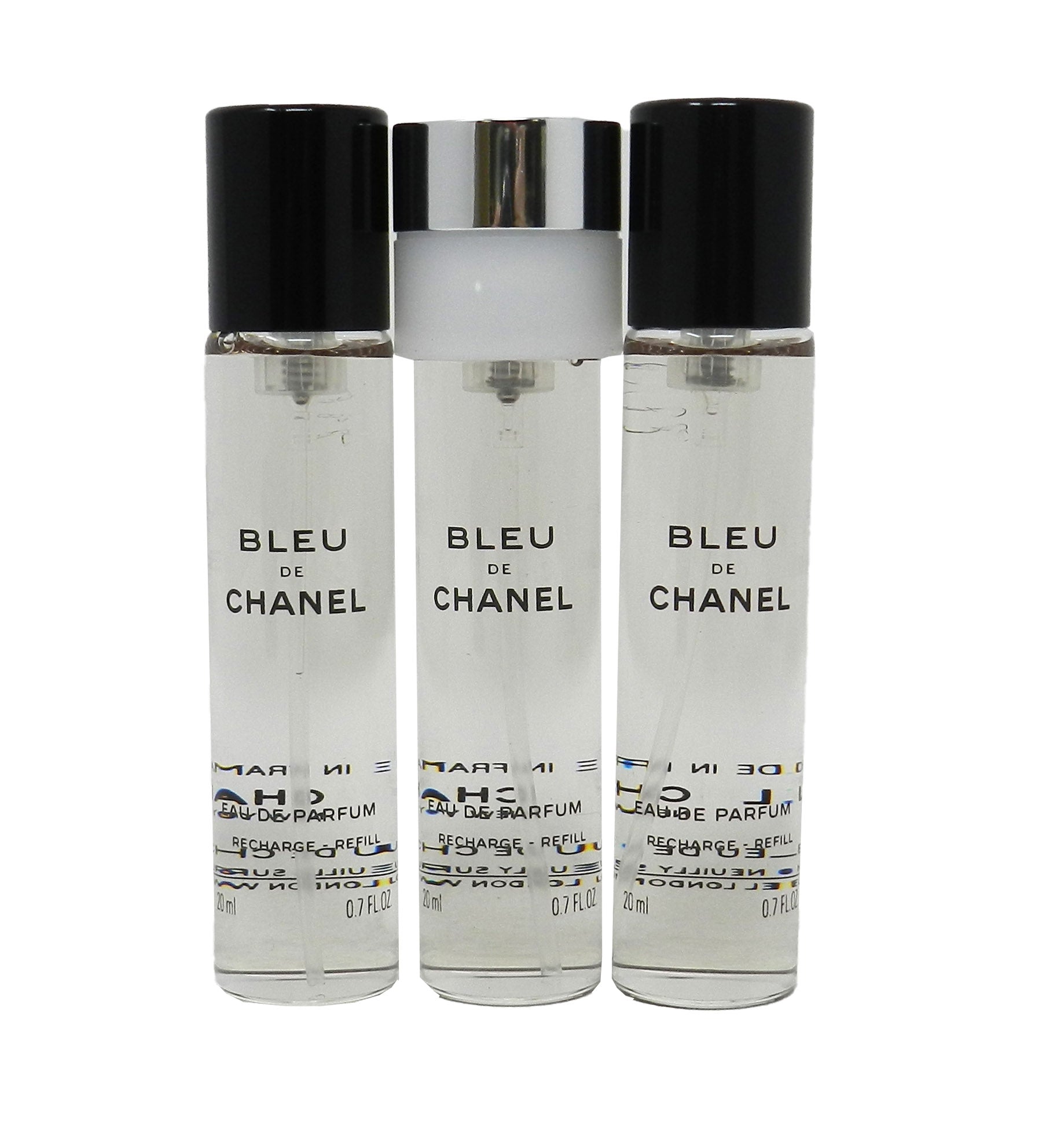 Chanel Bleu De Chanel Eau De Parfum Twist Spray Travel Spray Refills Skin Perfect Cosmetics