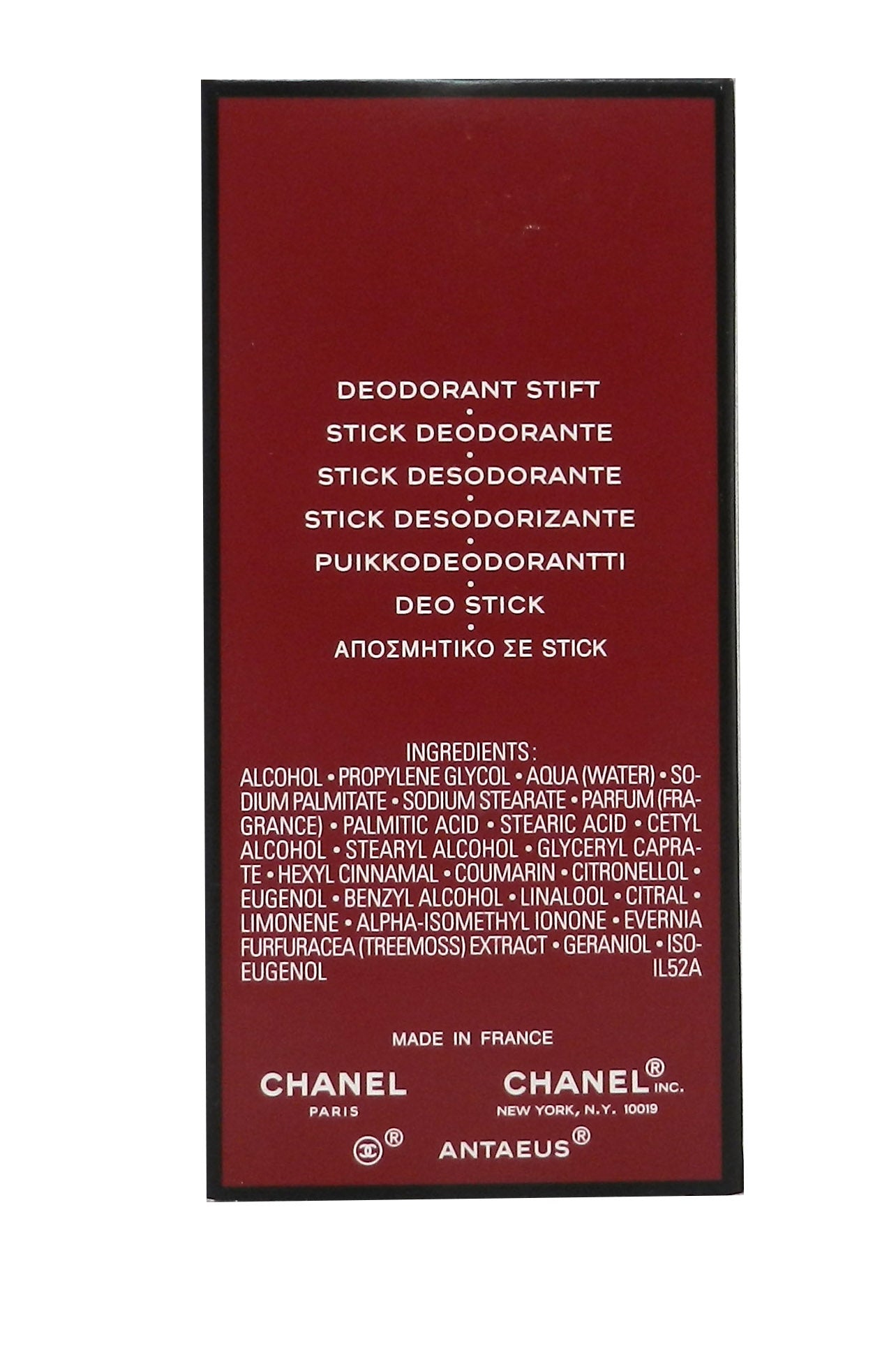 Chanel Antaeus Pour Homme Deodorant Stick 2 Ounce