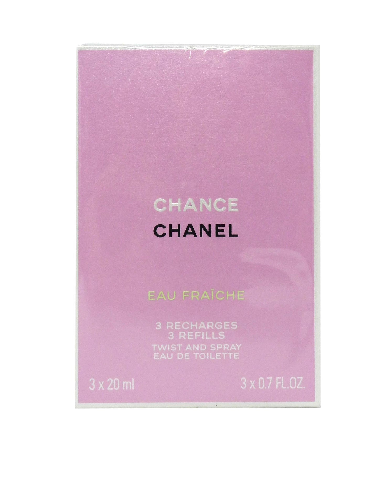 Chanel Eau De Toilette Twist & Spray 3x20ml Scent