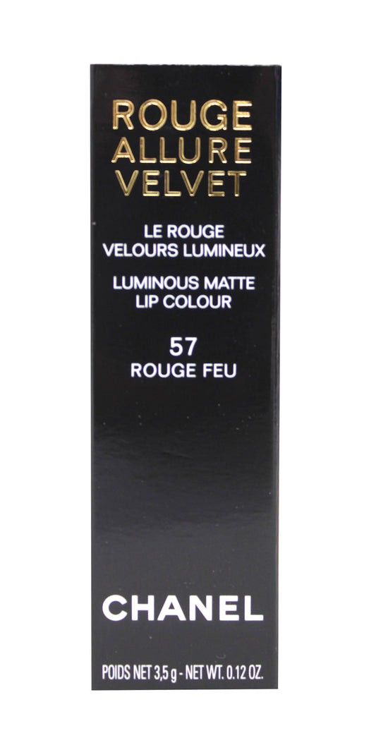 Chanel Rouge Allure Velvet Luminous Matte Lip Colour 57 Rouge Feu 0.12 Ounces