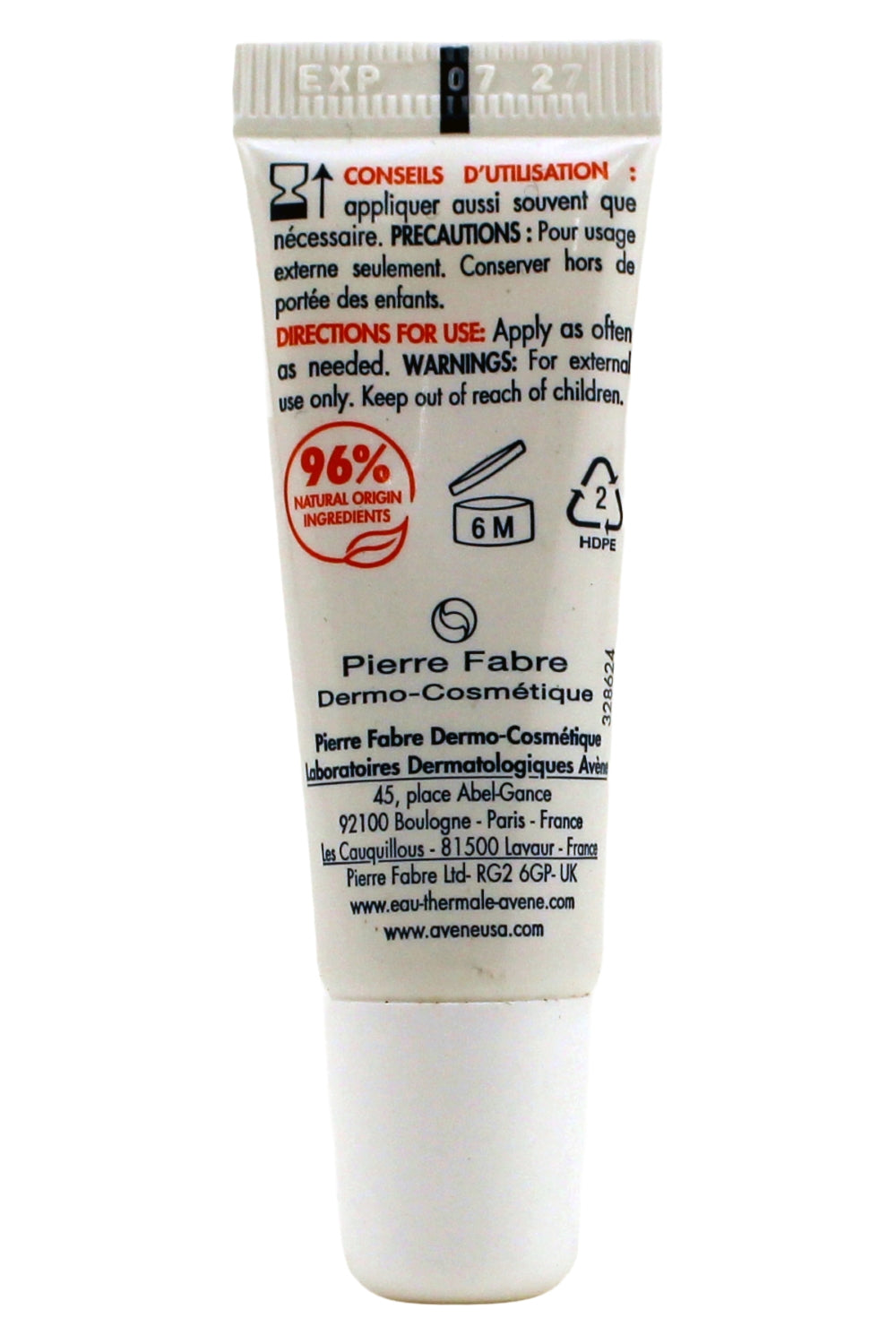 Avene Cicalfate Lip Cream 0.3 Ounce