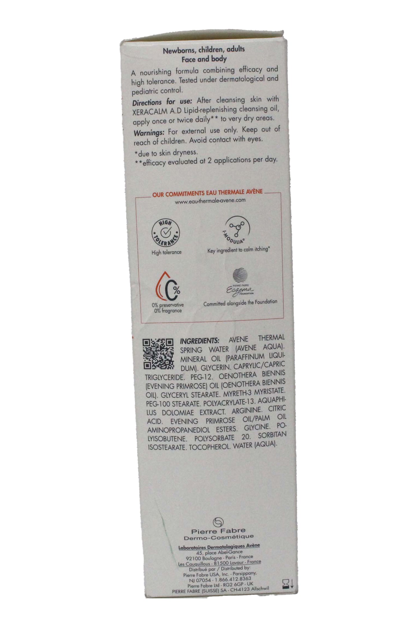 Avene  XeraCalm A.D Lipid-Replenishing Balm 6.7 Ounce