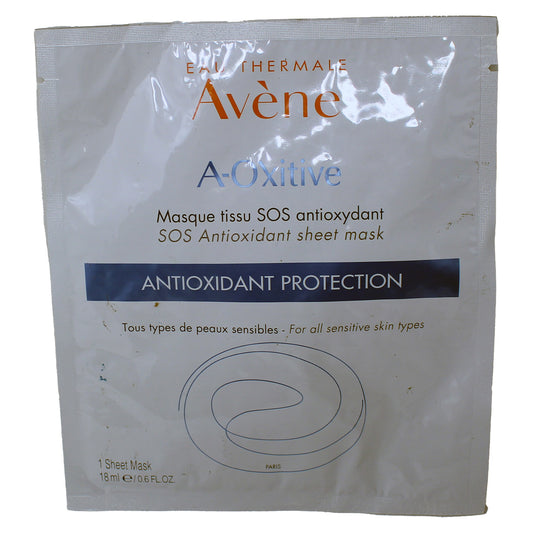 Avene A-Oxitive SOS Antioxidant Sheet Mask 0.6 Ounce (1 Sheet Mask)