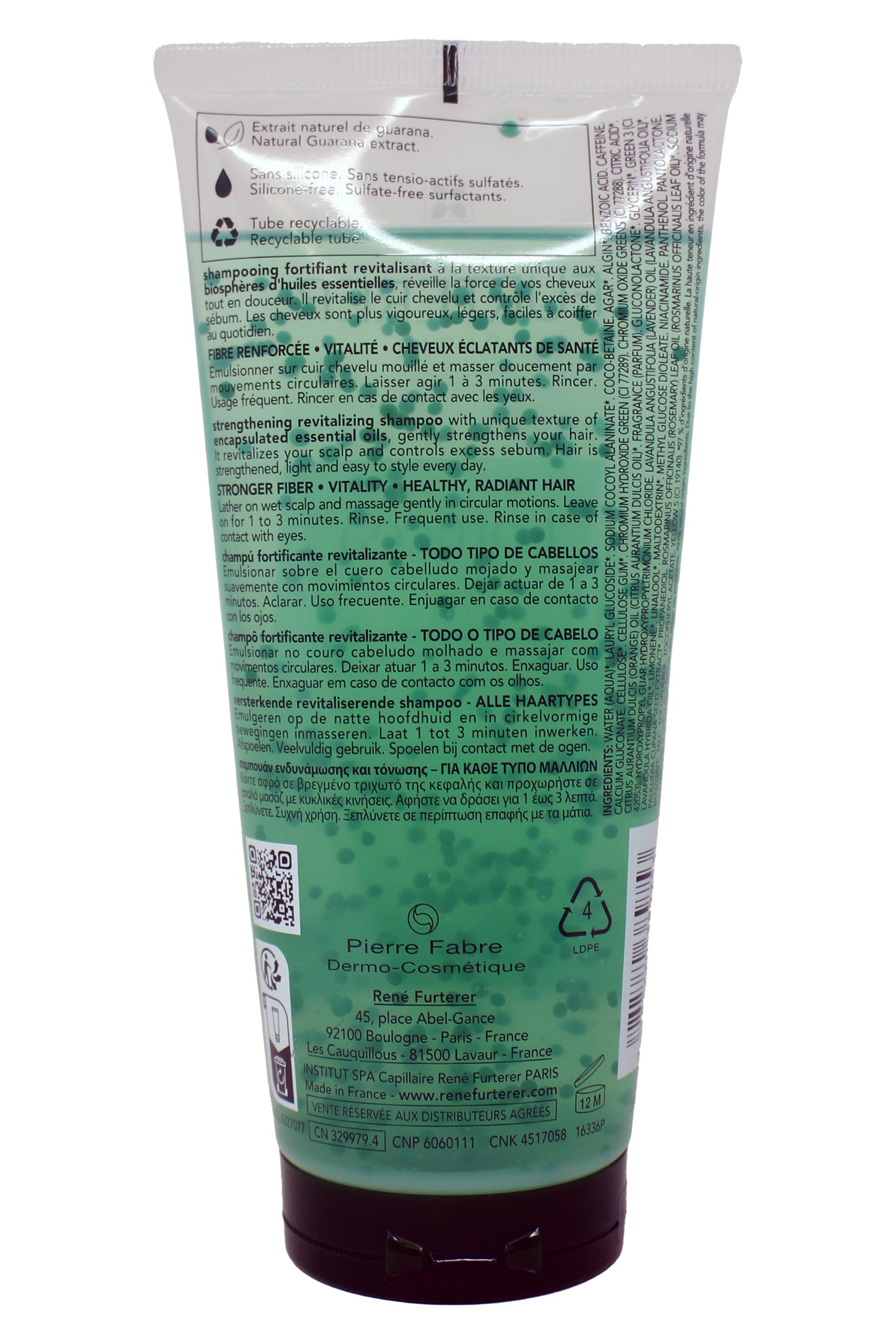 Rene Furterer Forticea Strengthening Revitalizing Shampoo 6.7 Ounces