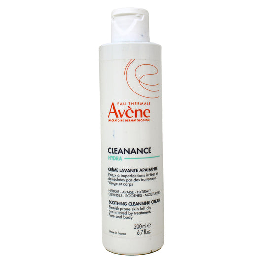 Avene Cleanance HYDRA Soothing Cleansing Cream 6.7 oz.