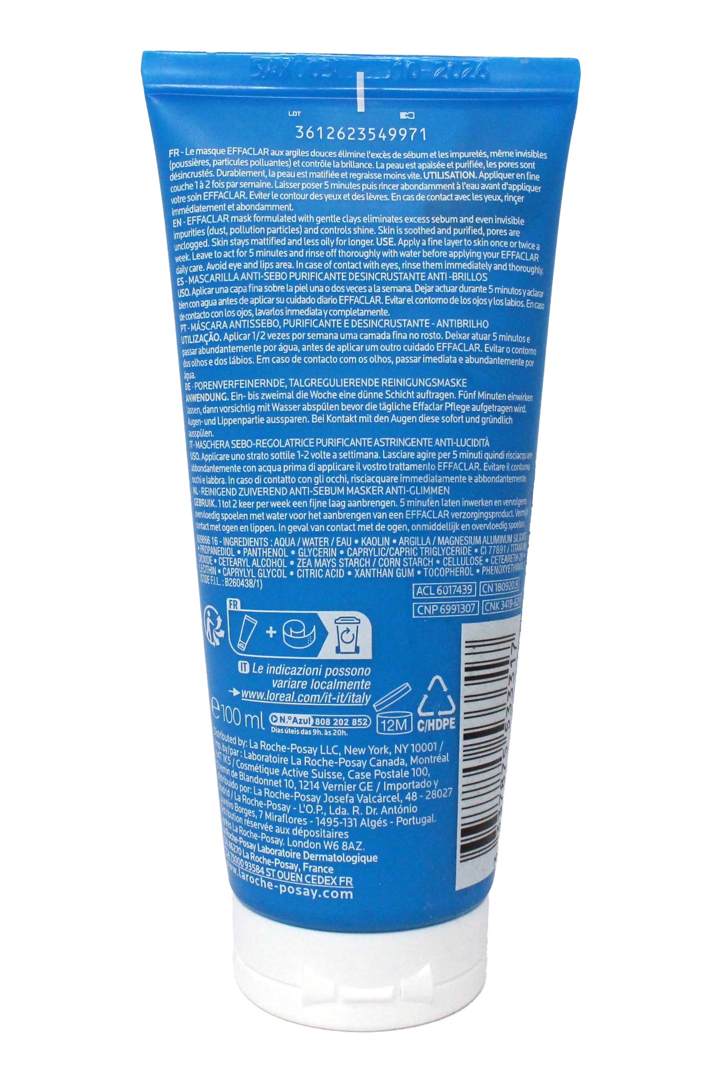 La Roche Posay Effaclar Clarifying Clay Face Mask 3.3 Ounce