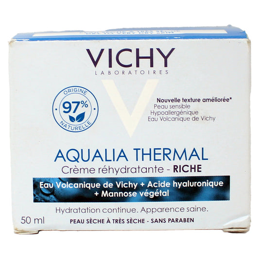 Vichy Aqualia Thermal Rehydrating Cream Rich Dry To Very Dry Skin 1.69 Ounces