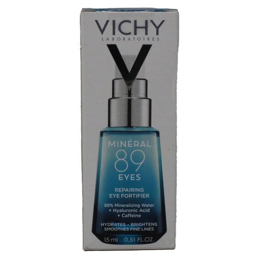 Vichy Mineral 89 Eyes Repairing Eye Fortifier Serum 0.51 Ounce( Distressed Packaging)