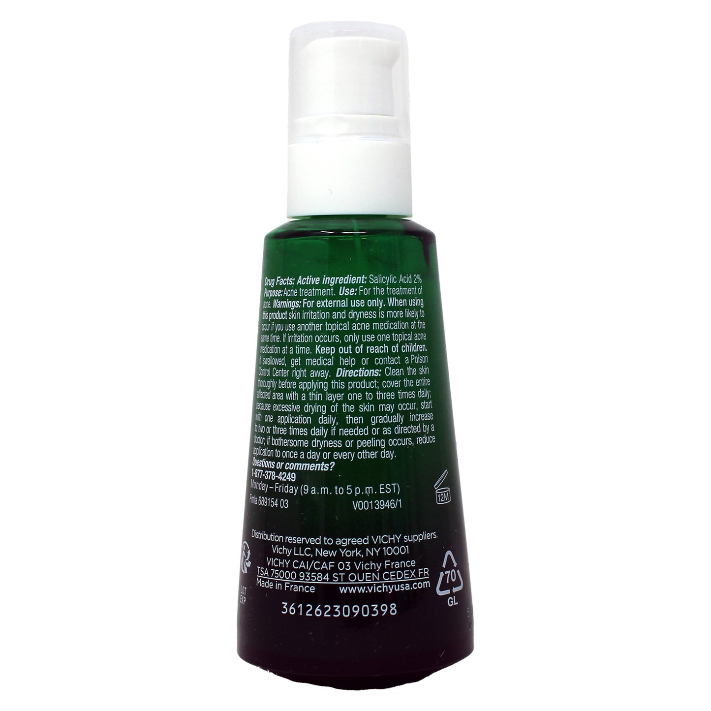 Vichy Normaderm Acne Control Daily Moisturizer 1.69 Fluid Ounces
