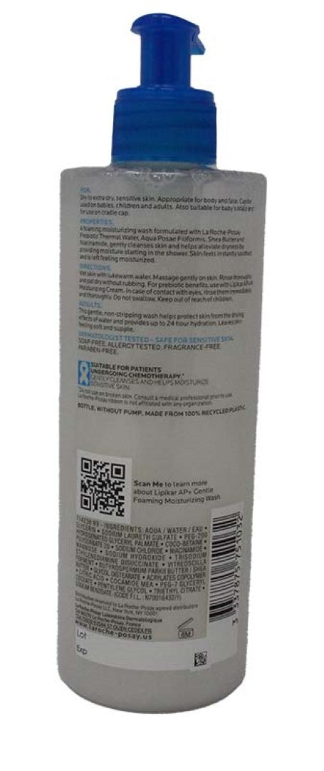 La Roche Posay Lipikar AP+ Gentle Foaming Moisturizing Wash 13.52 Ounce