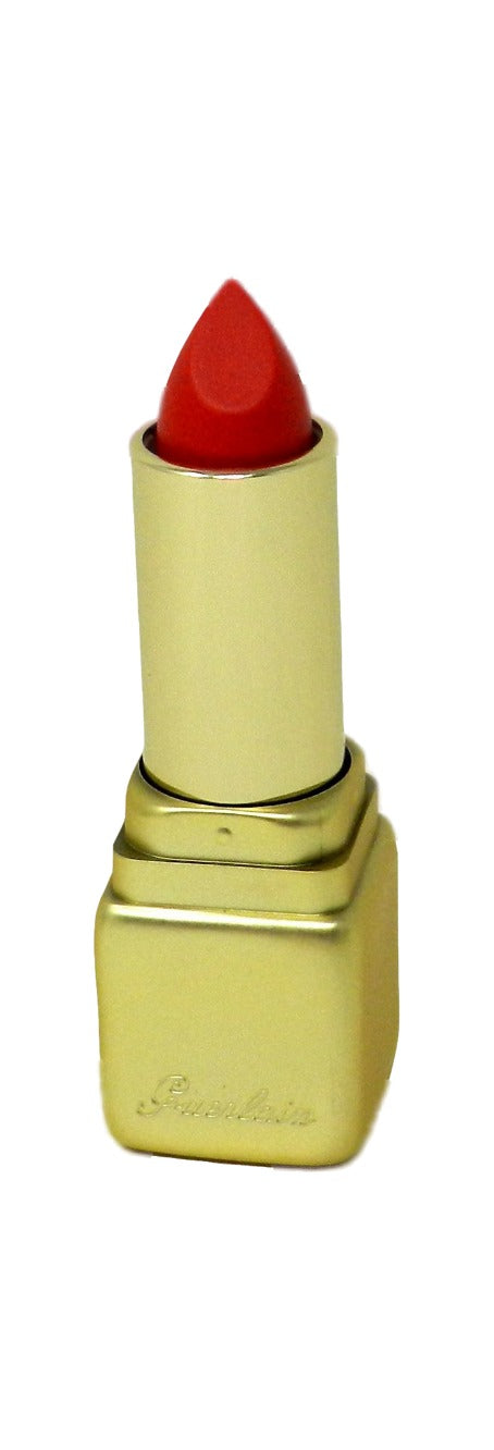 Guerlain KissKiss Velvet Matte Hydrating Lipstick M347 Zesty Orange 0.12 Ounces