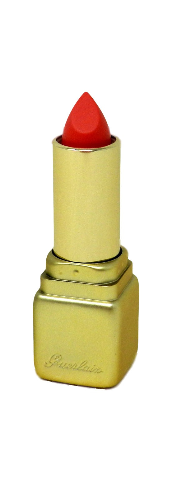 Guerlain KissKiss Velvet Matte Hydrating Lipstick M348 Hot Coral 0.12 Ounces