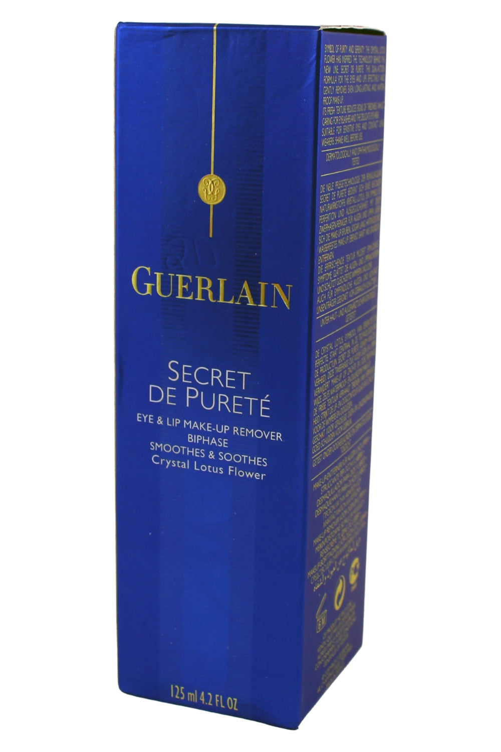 Guerlain Biphase Eye & Lip Makeup Remover With Crystal Lotus Flower 4.2 Ounces
