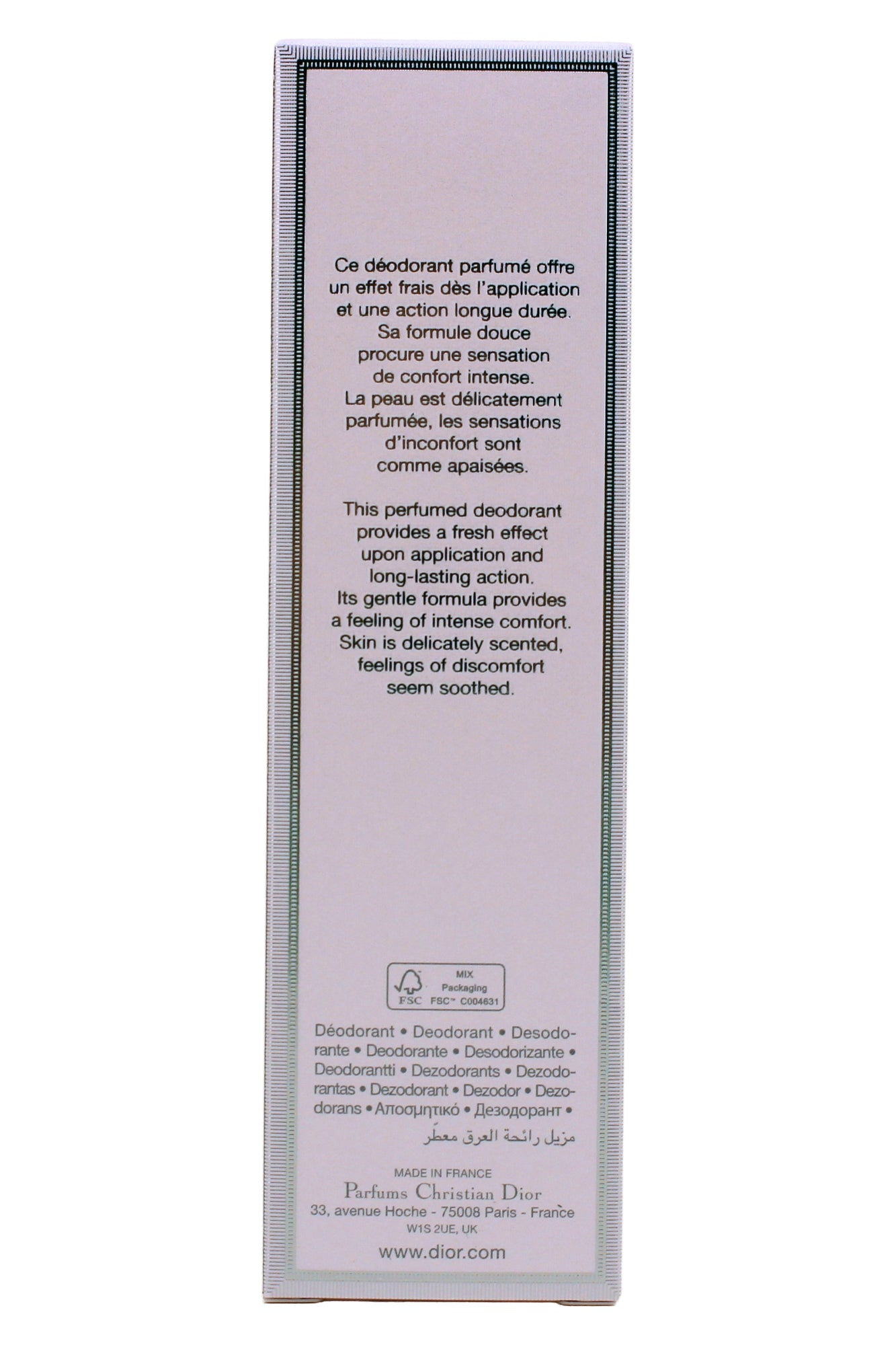 Dior Christian Ladies Miss Dior Deodorant 3.4 oz