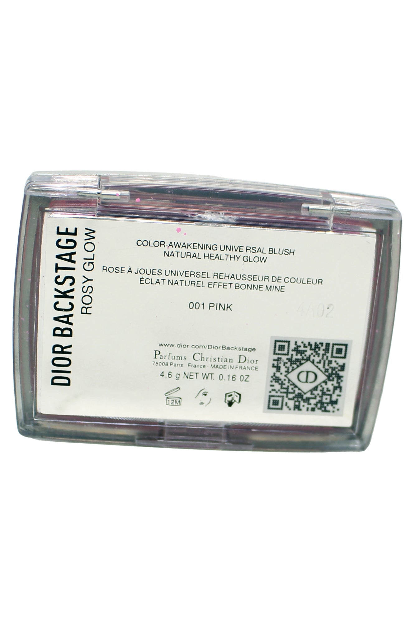 Christian Dior Backstage Rosy Glow Color-Awakening Blush 001 Pink 0.016 Oz