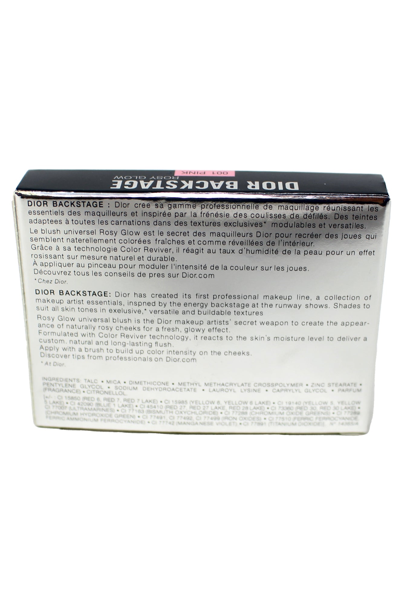 Christian Dior Backstage Rosy Glow Color-Awakening Blush 001 Pink 0.016 Oz