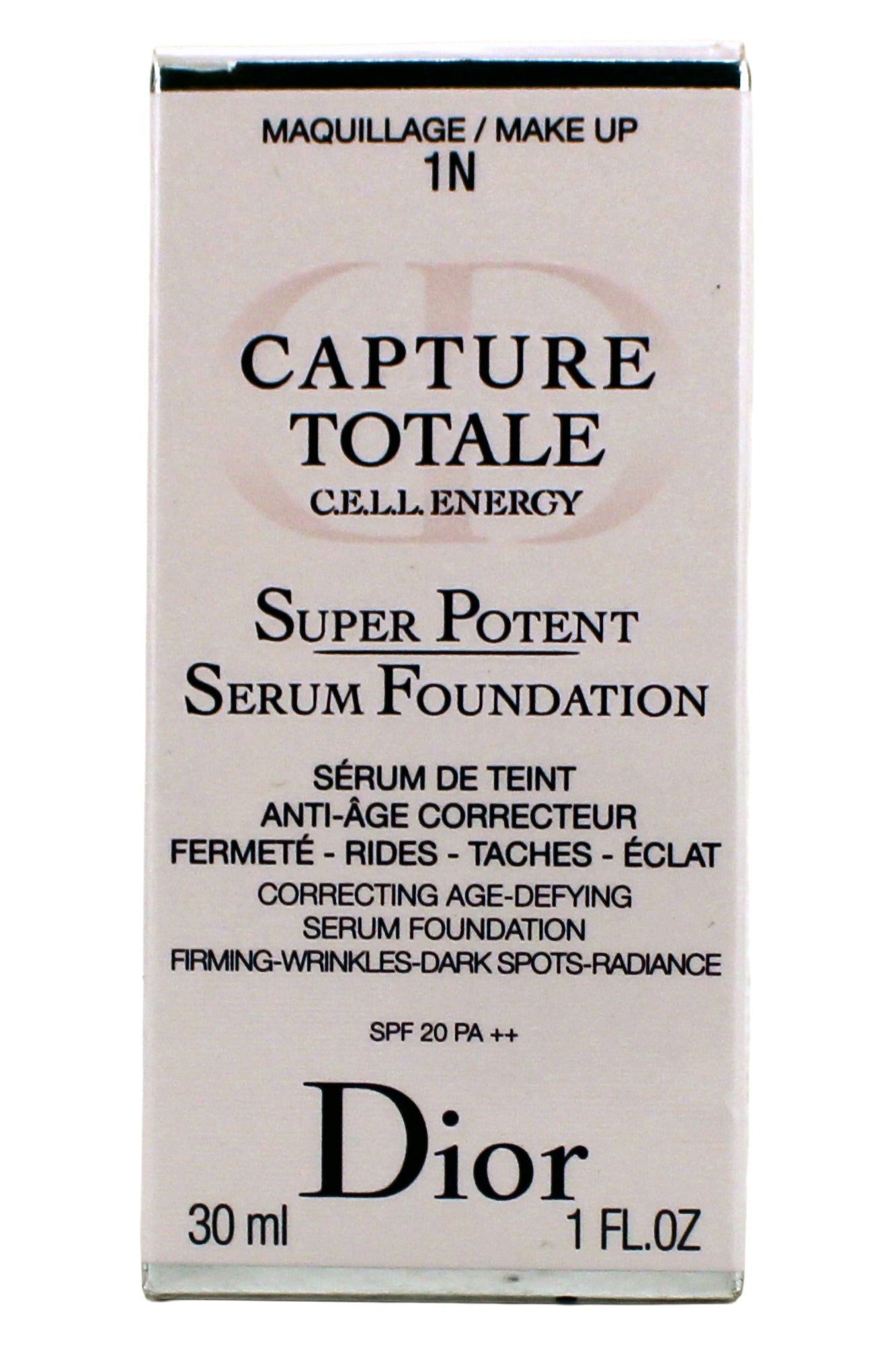 Christian Dior Capture Totale Cell Energy Super Potent Serum Foundation 1N 1 Fl Ounce