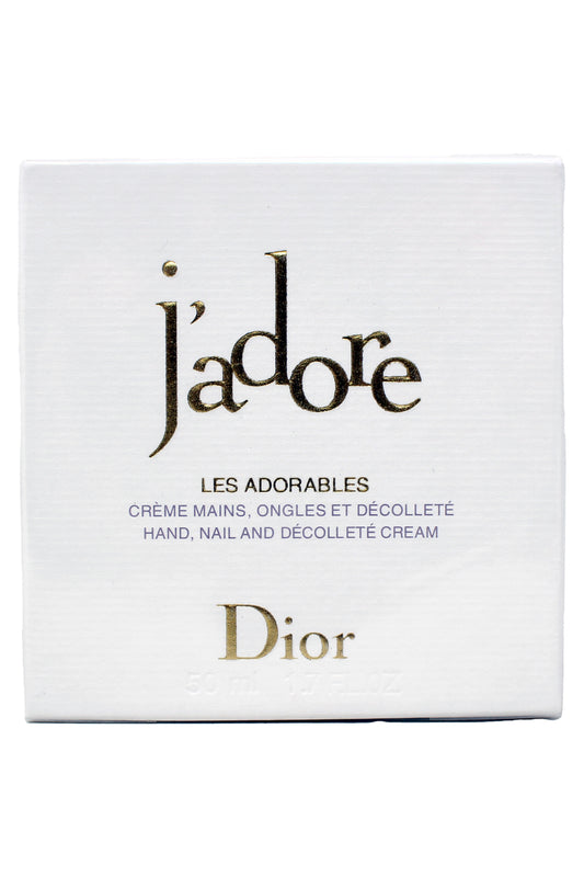 Christian Dior J'adore Les Adorables Hand Nail and Deecollete Cream 1.7 Fl Ounce