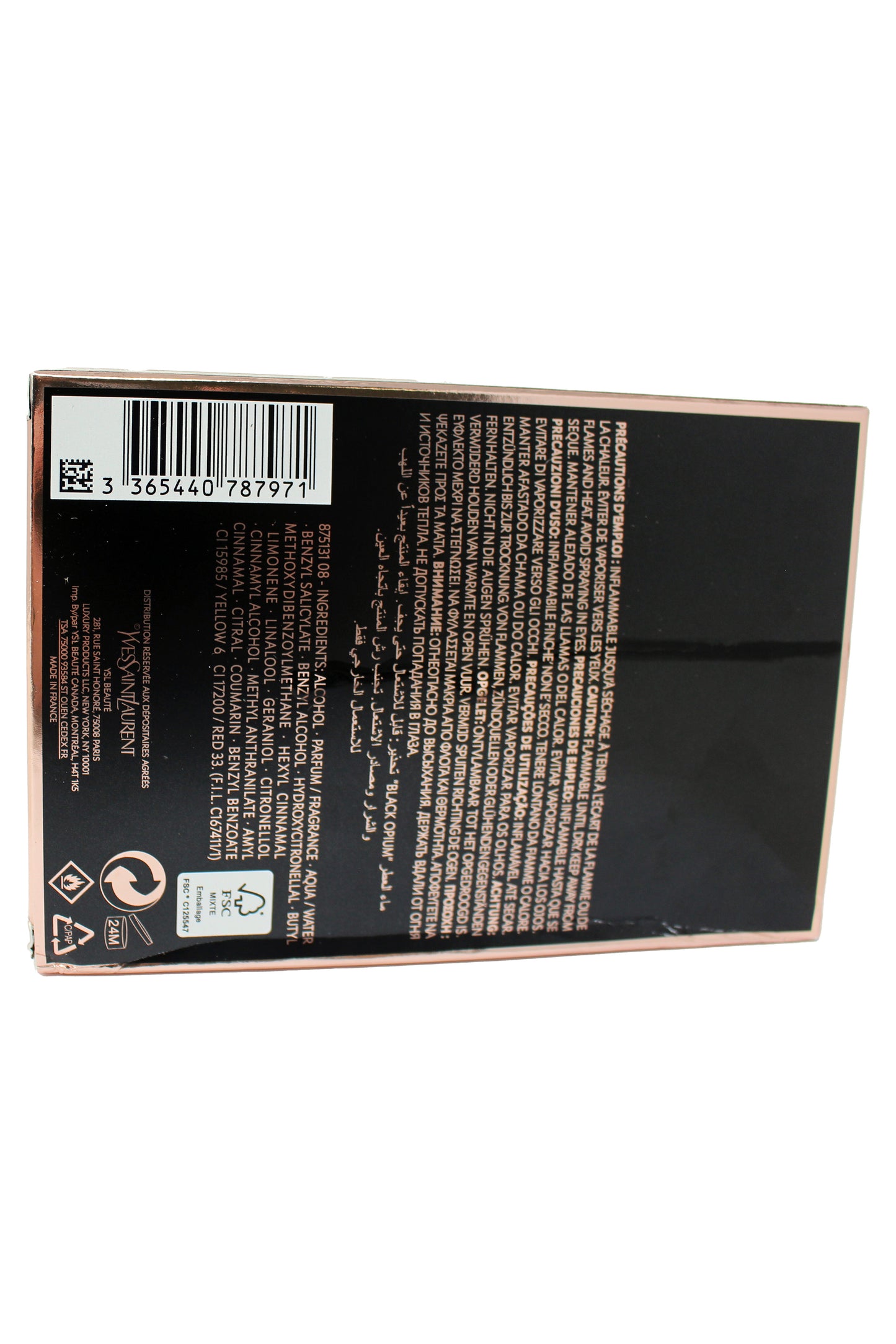 Yves Saint Laurent Black Opium Eau De Parfum 3 Ounce