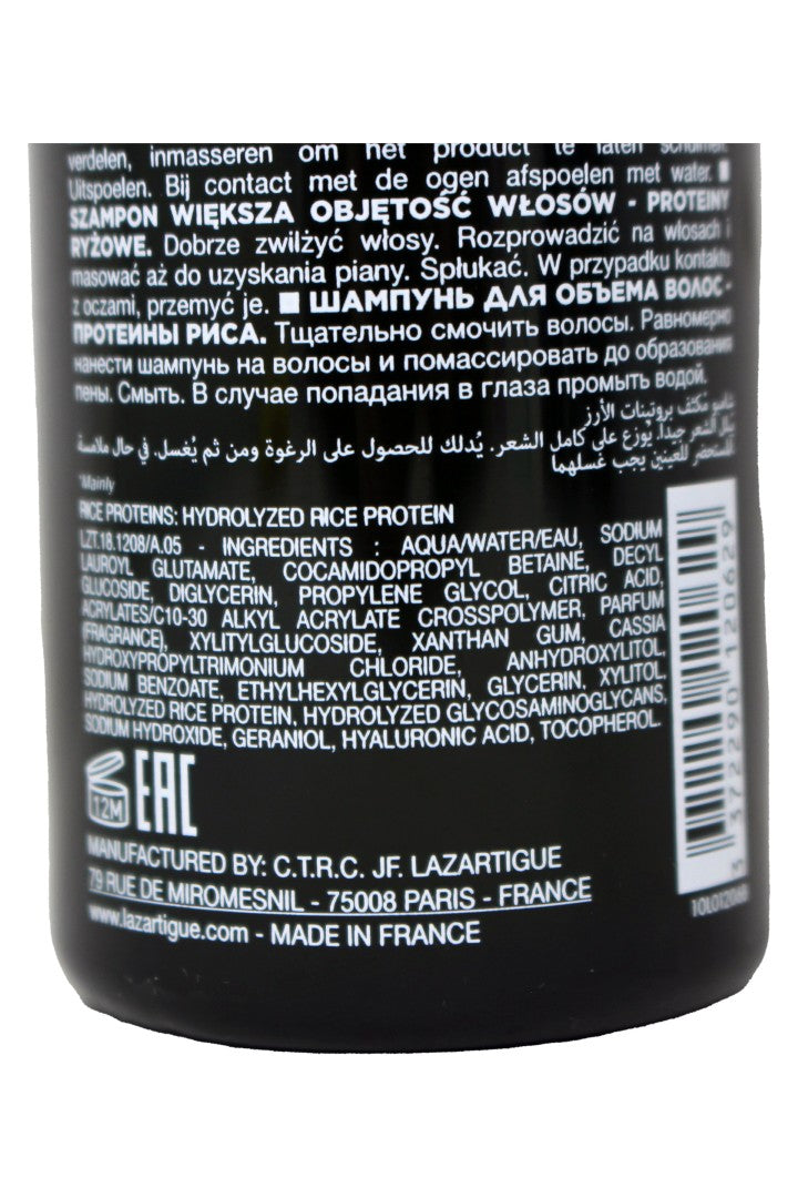 Lazartigue Volumize Shampoo For Fine/Flat Hair 8.5 Ounces