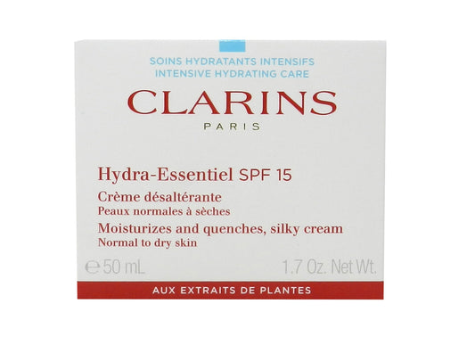 Clarins Hydra-Essentiel SPF 15 Silky Cream For Normal To Dry Skin 1.7 Ounces