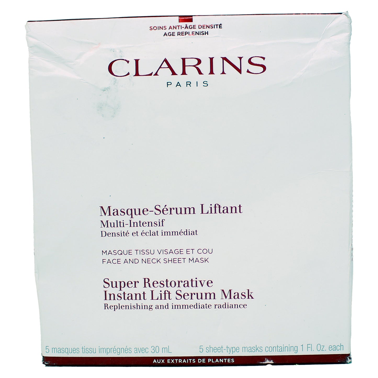Clarins Super Restorative Instant Lift Serum Mask 5 Count