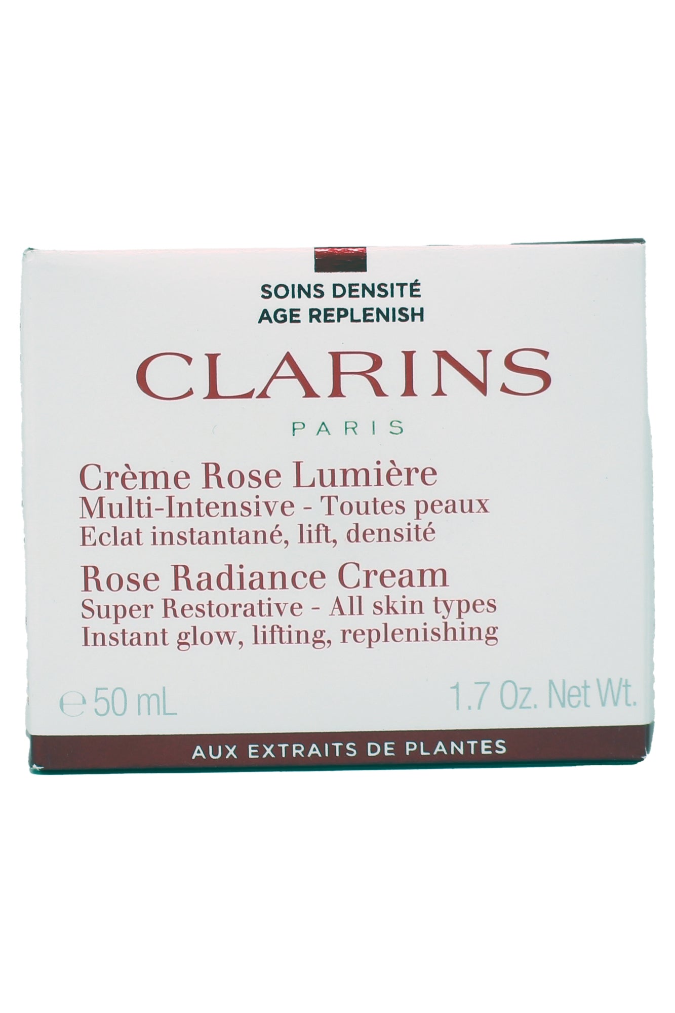 Clarins Rose Radiance Cream Super Restorative All Skin Types 1.7 Ounce