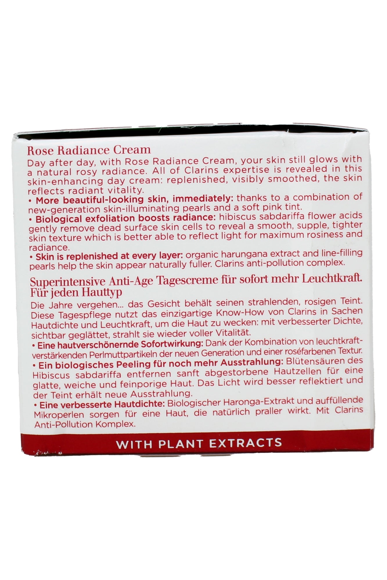 Clarins Rose Radiance Cream Super Restorative All Skin Types 1.7 Ounce