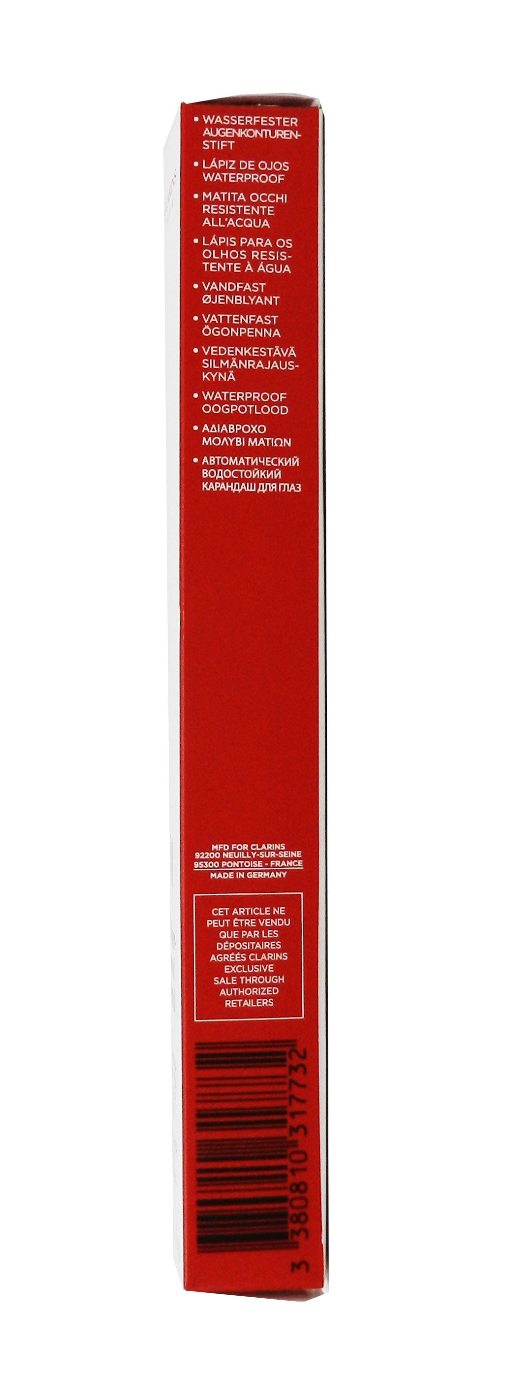 Clarins Waterproof Pencil Eyeliner 01 Black Tulip 0.01 Ounces
