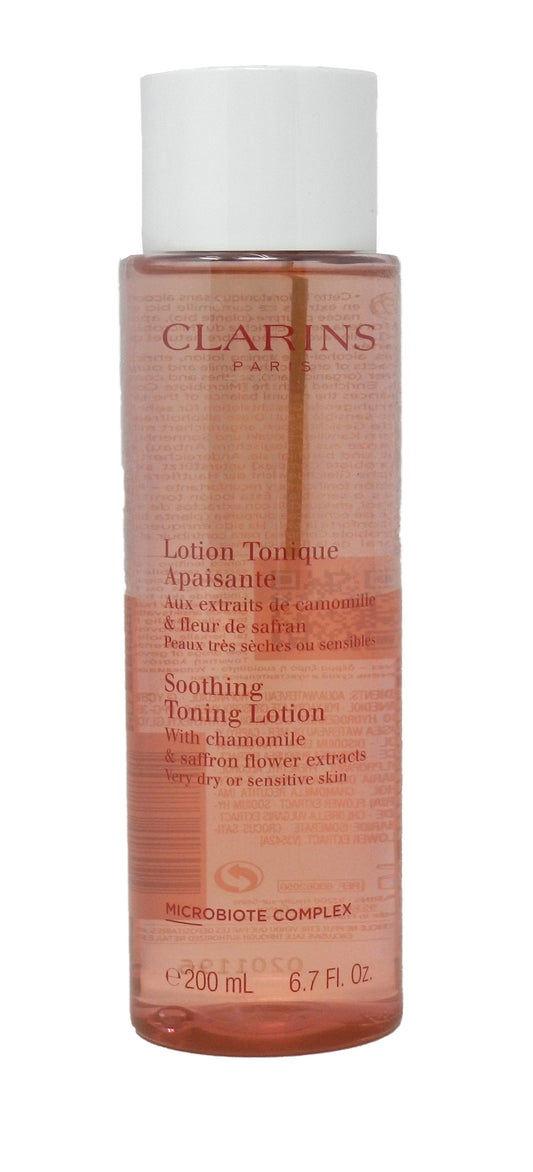 Clarins Soothing Toning Lotion With Chamomile & Saffron Flower Extracts 6.7 Oz