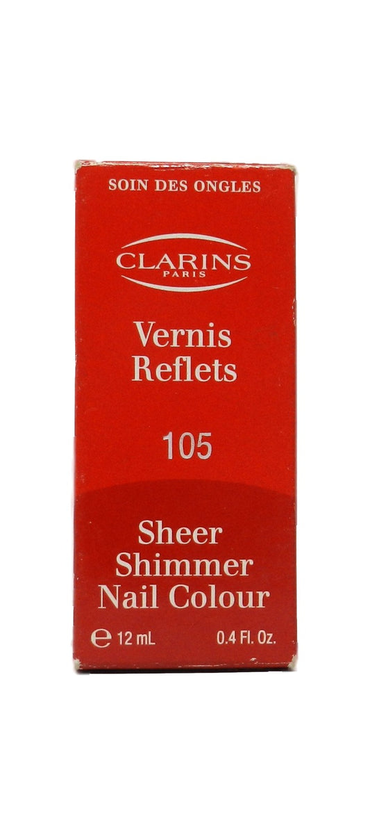 Clarins Sheer Nail Colour 105 Beige Shimmer 0.4 Ounces