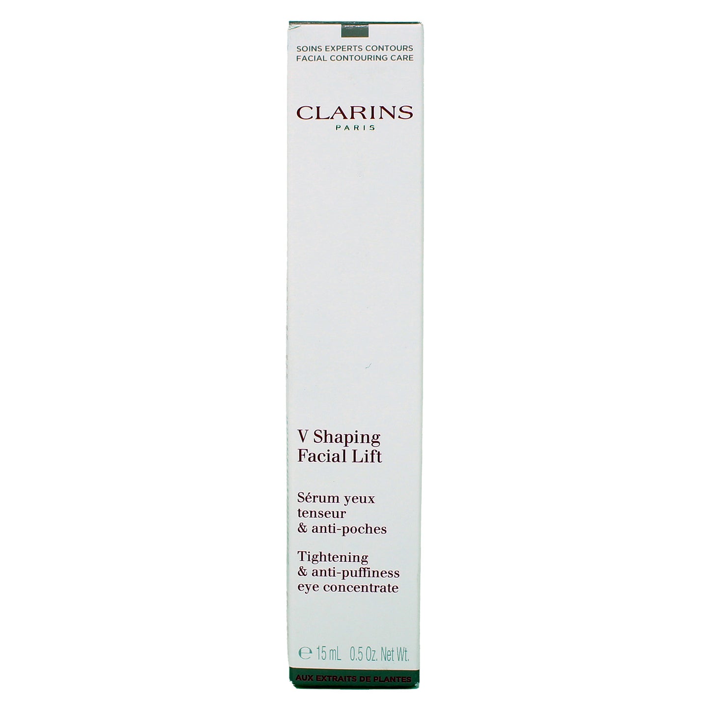 Clarins V Shaping Facial Lift Tightening & Anti-Puffiness Eye Concentrate 0.5 Oz