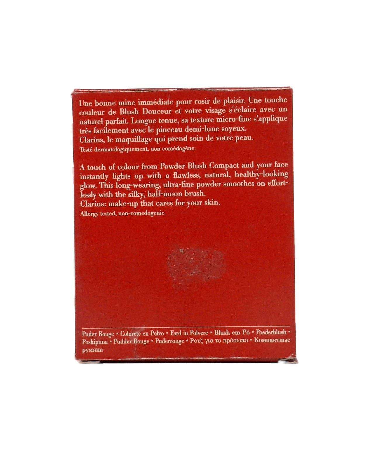 Clarins Powder Compact Blush 80 Raspberry 0.17 Ounces