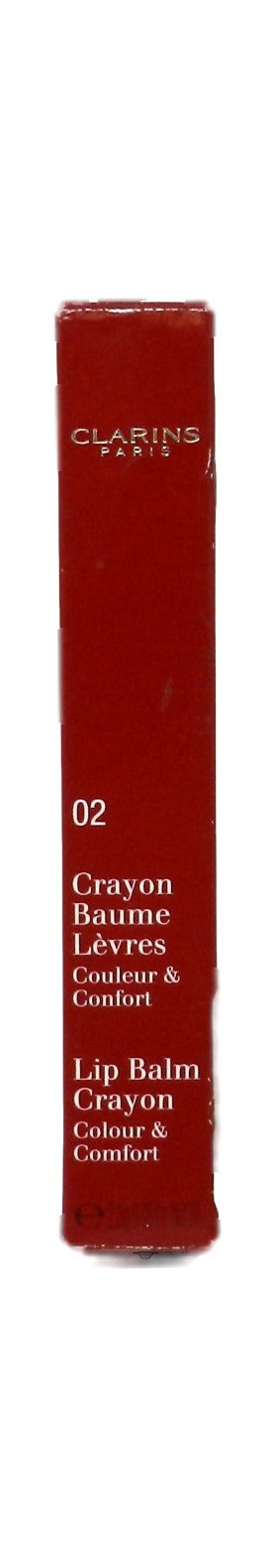 Clarins Colour & Comfort Lip Balm Crayon 02 Creamy Pink 0.08 Ounces