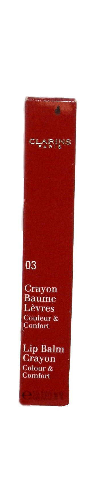 Clarins Colour & Comfort Lip Balm Crayon 03 Tender Coral 0.08 Ounces