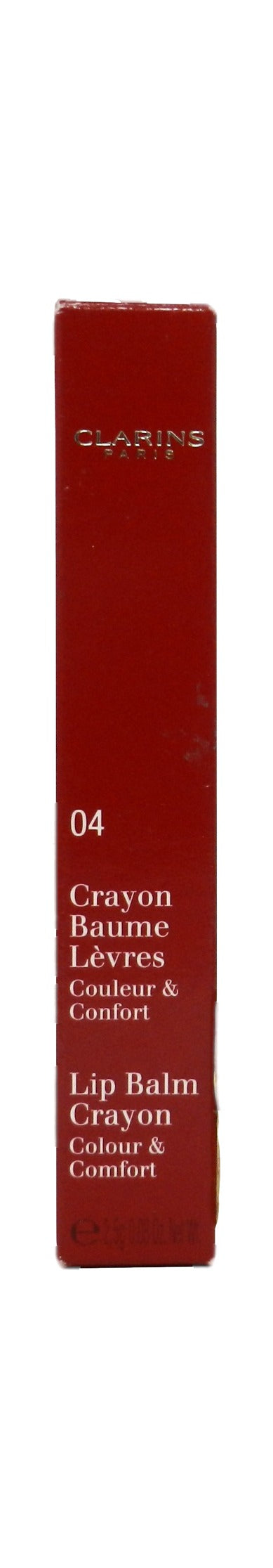 Clarins Colour & Comfort Lip Balm Crayon 04 Sweet Cherry 0.08 Ounces