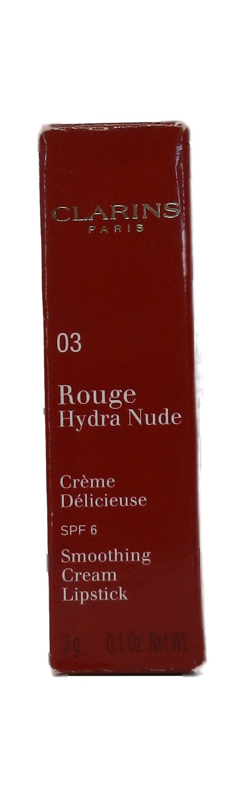 Clarins Rouge Hydra Nude Smoothing Cream Lipstick 03 Nude Beige 0.1 Ounces