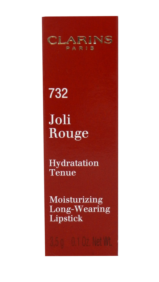 Clarins Joli Rouge Moisturizing Long-Wearing Lipstick 732 Grenadine 0.1 Ounce