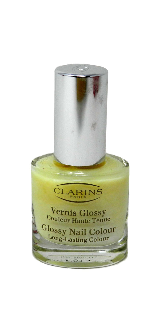 Clarins Long-Lasting Glossy Nail Colour 01 Soft White 0.33 Ounces