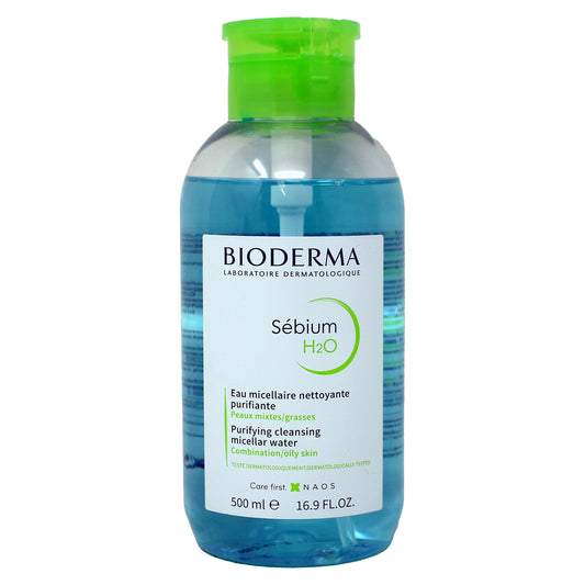 Bioderma, Sebium H2O, Active Ingredients, Purifying, Micellar Water, For Combination To Oily Skin, 500 ml