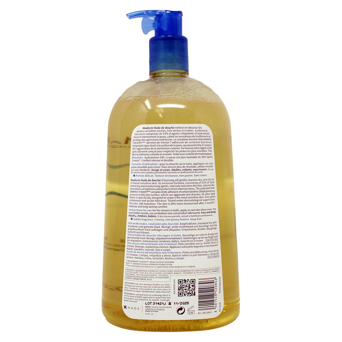 Bioderma Atoderm Ultra Nourishing Anti-Irritation Cleansing Oil 33.8 Ounces