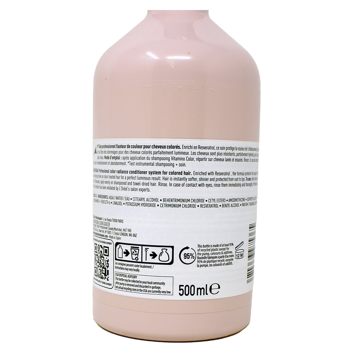 L'Oreal Professionnel Vitamino Color Conditioner, 16.9 Fl. Oz.