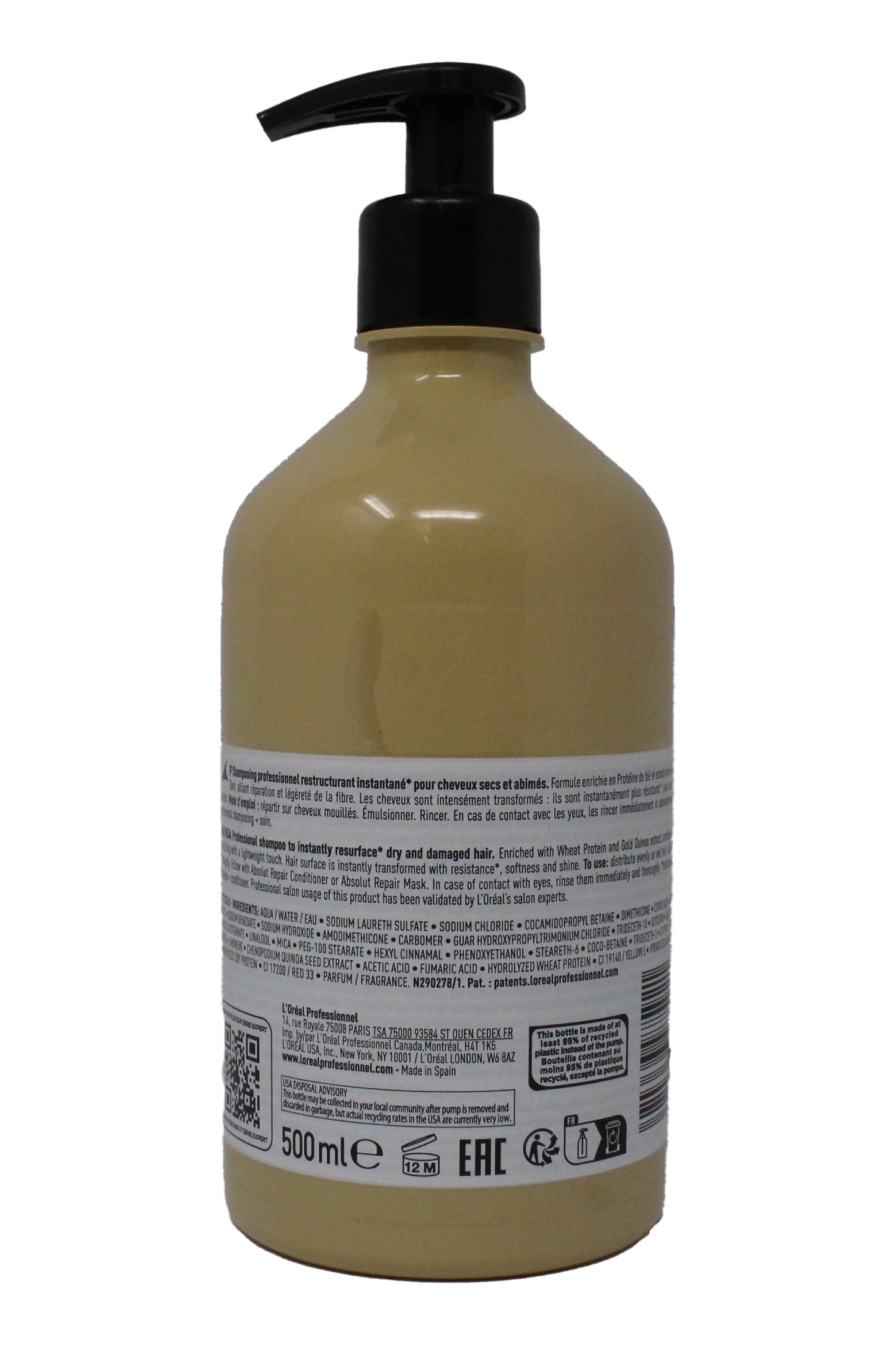 L'Oreal Professionnel Absolut Repair Shampoo 16.9 Ounce