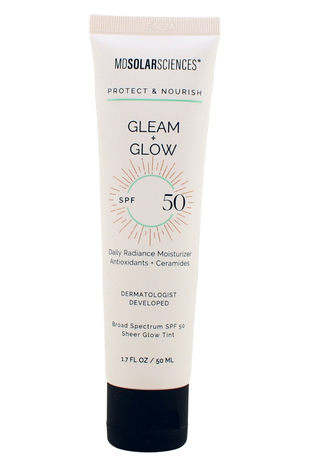 MDSolarSciences Gleam + Glow SPF 50 Sheer Glow Tinted Moisturizer with Broad Spectrum UV Protection 1.7 Ounce