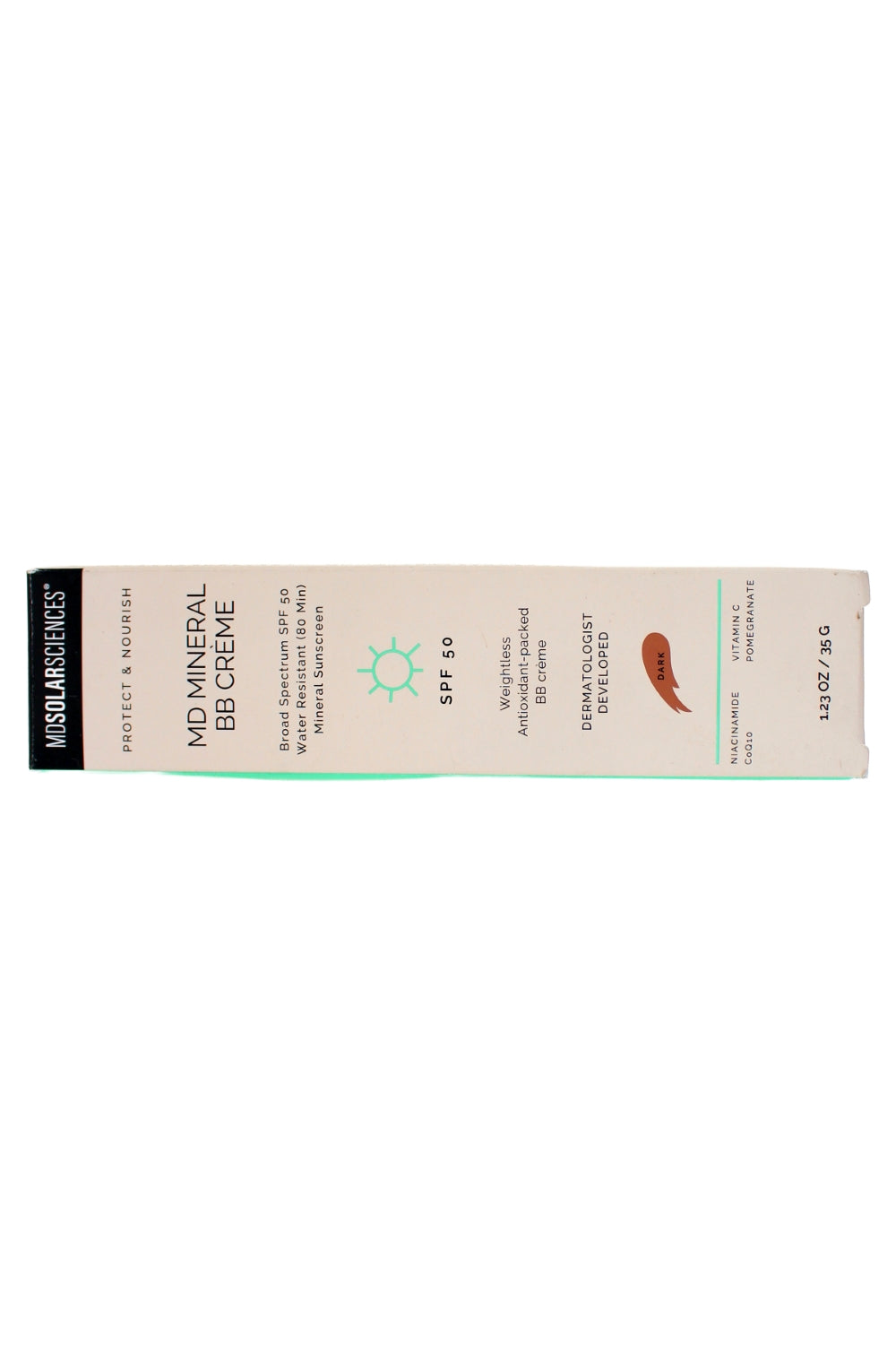 Mdsolarsciences Mineral BB Cream SPF 50 - Tinted Sunscreen for Face - Dark 1.23 Ounce