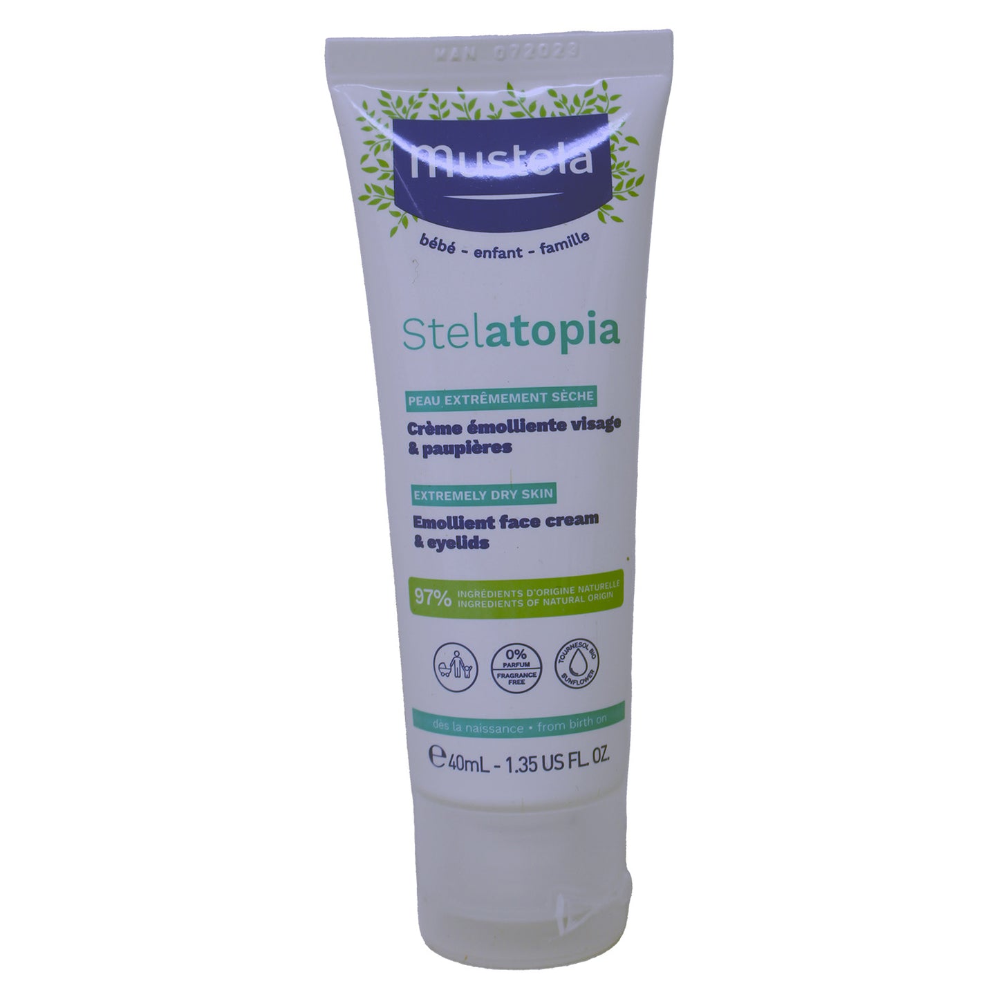 Mustela Stelatopia Eczema-Prone Skin Emollient Baby Face Cream 1.35 Ounces