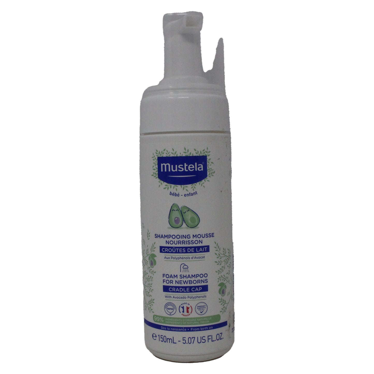 Mustela Foam Shampoo For Newborn (Cradle Cap) 5.07 Ounce
