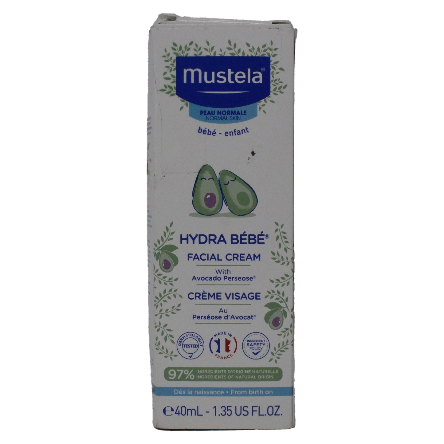 Mustela Hydra Bebe Facial Cream 1.35 Ounce