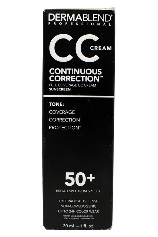 Dermablend Continuous Correction Cream Foundation SPF 50+, 35N Light-Medium 1 Oz