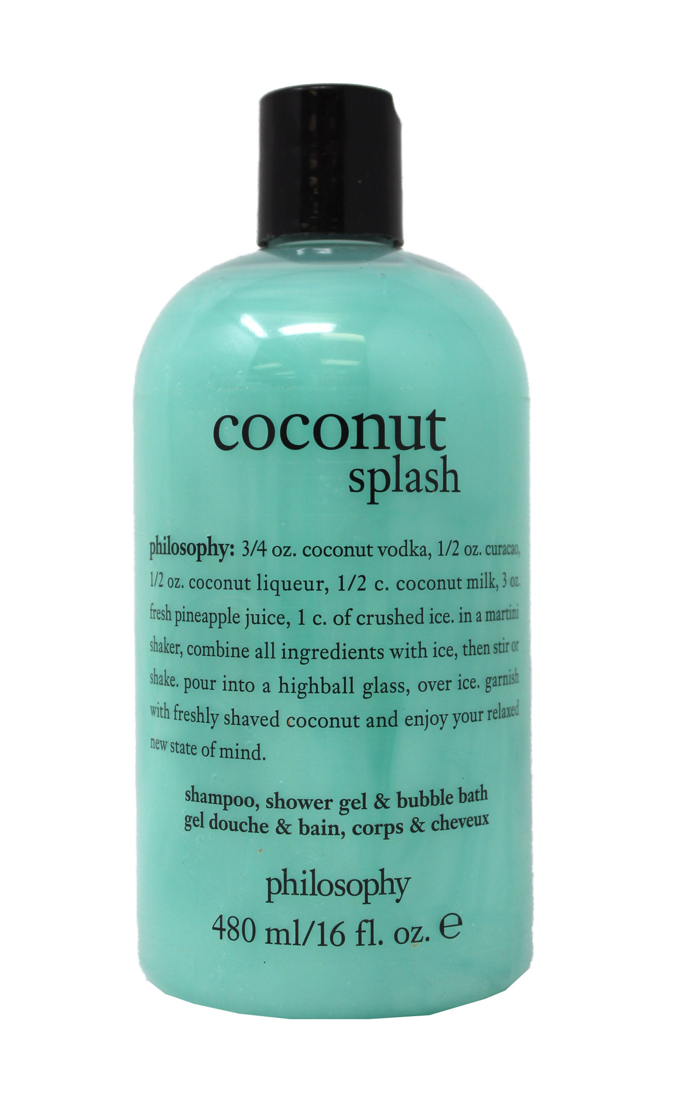 Philosophy Coconut Splash Shampoo, Shower Gel & Bubble Bath 16 Ounces